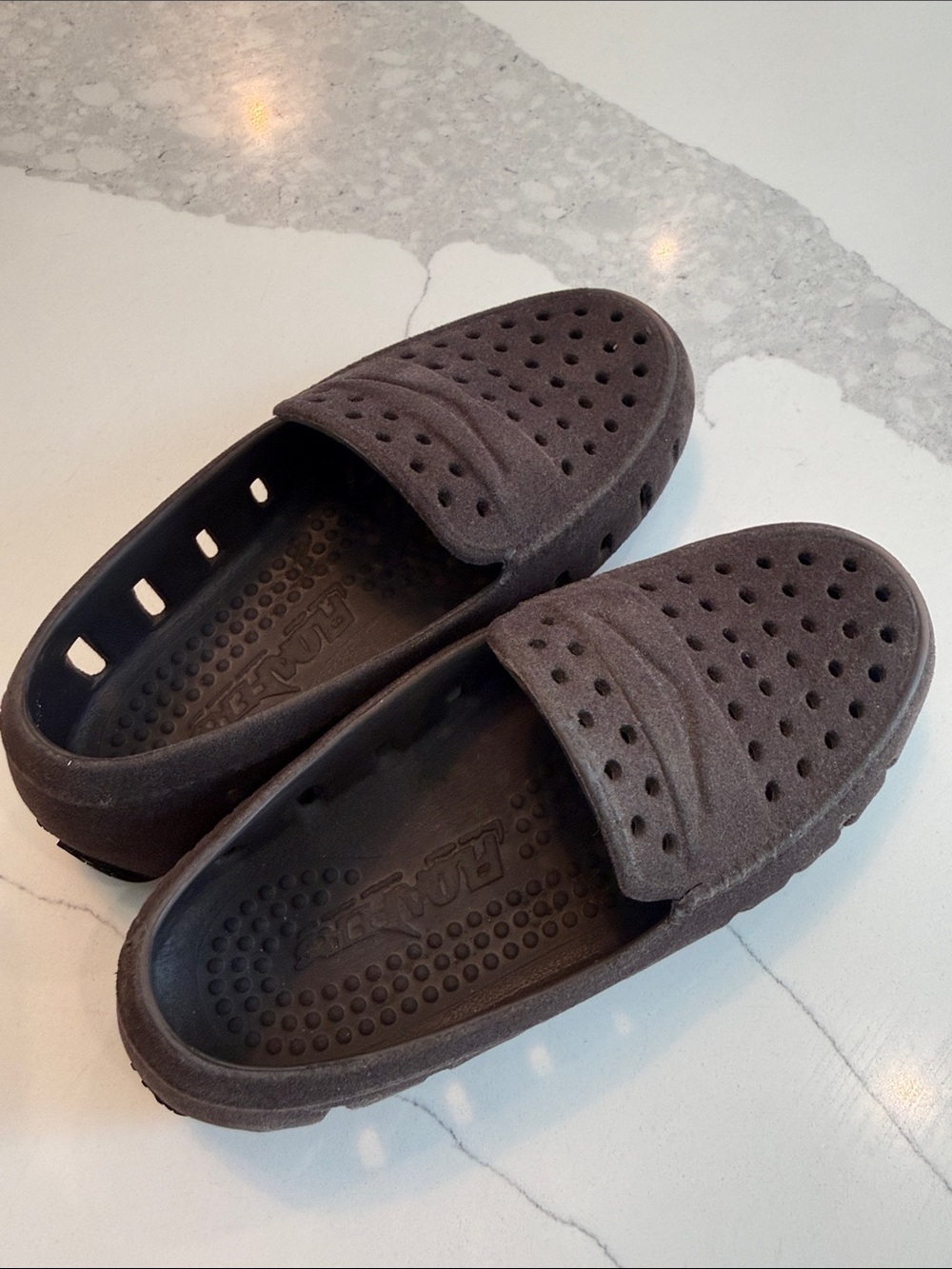 Kids Floafers Casual Slip-On Loafers in Dark Brown